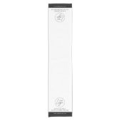 Minimal Business Logo Company Branded Trade Show Kurzer Tischläufer (Vorderseite)