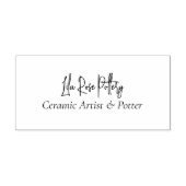 Minimal Business Name Script Handwritten Logo Gummistempel (Prägung)