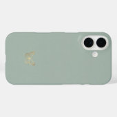 Minimal Butterfly Silhouette iPhone Case (Rückseite (Horizontal))