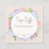 Minimal Cactus Desert Diaper Raffle Baby Dusche Begleitkarte (Vorderseite)