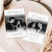 Minimal Calligrafy Script Overlay Foto Hochzeit Einladung