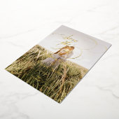 Minimal Calligraphy Save the Date Photo Folieneinladung (Gedreht)