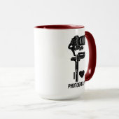 Minimal Camera Illustration Photography Mug Tasse (VorderseiteRechts)