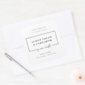 Minimal Candle Sticker Business Product Jar Label (Umschlag)