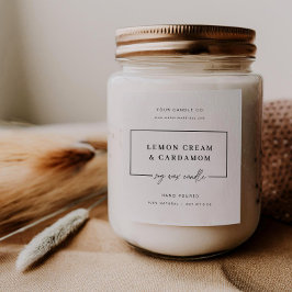 Minimal Candle Sticker Business Product Jar Label