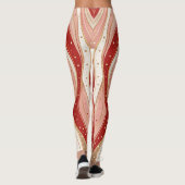 Minimal Candy Flow Leggings – Modern Holiday Wave  (Rückseite)