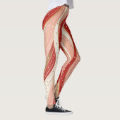 Minimal Candy Flow Leggings – Modern Holiday Wave  (Rechts)