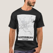 Minimal Canterbury Map T-Shirt (Vorderseite)