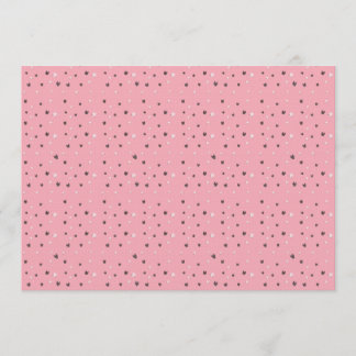 Minimal Cat Faces Pattern on Pink – Cute Pastel  Einladung