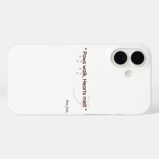 Minimal Cat Lover Phone Case (Rückseite (Horizontal))