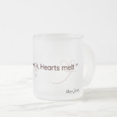 Minimal Cat Paw Lovers Frosted Mug Mattglastasse (VorderseiteRechts)