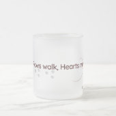 Minimal Cat Paw Lovers Frosted Mug Mattglastasse (Mittel)