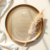 Minimal Celestial Holistic Boho Moon & Stars Arch Acryleinladungen