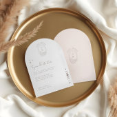 Minimal Celestial Holistic Boho Moon & Stars Arch Einladung