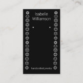 Minimal Chakras handgefertigte Schmuckkollektion Visitenkarte (Vorderseite)