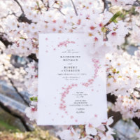 Minimal Cherry Blossom Blumenzelleneinladung
