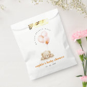 Minimal Chic Blush Bearly Wait Ballon Babydusche Geschenktütchen (Versiegelt)