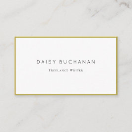 Minimal Chic Gold Frame Business Card Visitenkarte