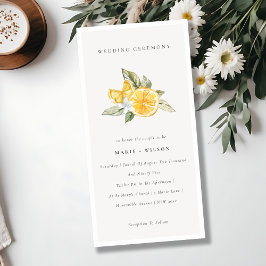 Minimal Chic Lemon Boho Botanische Hochzeit Einlad Dankeskarte