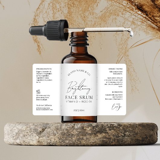 Minimal Chic Logo Serum 2OZ Dropper Pump Bottle