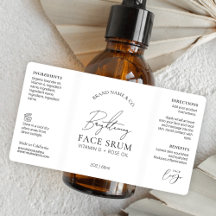 Minimal Chic Logo Serum 2OZ Tropferpumpe Flasche