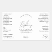 Minimal Chic Logo Serum 4 OZ Hautpflegelchen Rechteckiger Aufkleber (Vorderseite)