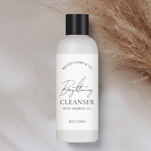 Minimal Chic Logo Serum 4 OZ Hautpflegelchen Rechteckiger Aufkleber