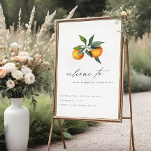 Minimal Chic Orange Boho Botanische Hochzeit Willk