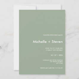 Minimal Chic Sage | Typografie Einladung
