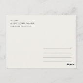 Minimal Chic Santorini Griechenland Wasserfarbenre Postkarte (Rückseite)