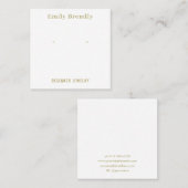 Minimal Chic Schmuck Earring Display Visitenkarte (Vorne/Hinten)