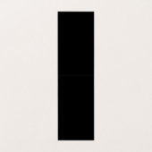 Minimal Chic Schwarz-weiß Hanging Necklace Display Visitenkarten (Innenseite Aufgefaltet)