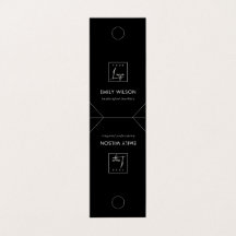 Minimal Chic Schwarz-weiß Hanging Necklace Display