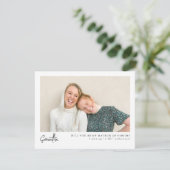 Minimal Chic Script Foto Matron of Honor Vorschlag (Stehend Vorderseite)