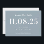 Minimal Chic Wedding Date Nicht-Foto Save the Date<br><div class="desc">Personalisieren Sie diese minimale schicke Design Hochzeit speichern Sie das Datum mit allen Ihren Details.</div>