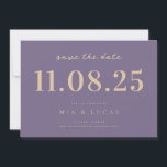 Minimal Chic Wedding Date Nicht-Foto Save the Date<br><div class="desc">Personalisieren Sie diese minimale schicke Design Hochzeit speichern Sie das Datum mit allen Ihren Details.</div>