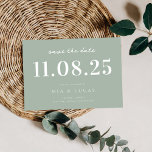 Minimal Chic Wedding Date Nicht-Foto Save the Date<br><div class="desc">Personalisieren Sie diese minimale schicke Design Hochzeit speichern Sie das Datum mit allen Ihren Details.</div>