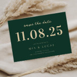 Minimal Chic Wedding Date Nicht-Foto Save the Date<br><div class="desc">Personalisieren Sie diese minimale schicke Design Hochzeit speichern Sie das Datum mit allen Ihren Details.</div>