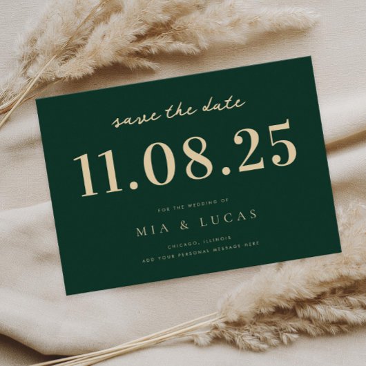 Minimal Chic Wedding Date Nicht-Foto Save the Date