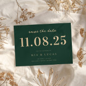 Minimal Chic Wedding Date Nicht-Foto Save the Date