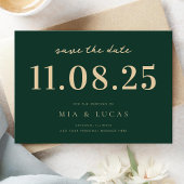Minimal Chic Wedding Date Nicht-Foto Save the Date