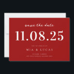 Minimal Chic Wedding Date Nicht-Foto Save the Date<br><div class="desc">Personalisieren Sie diese minimale schicke Design Hochzeit speichern Sie das Datum mit allen Ihren Details.</div>