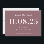 Minimal Chic Wedding Date Nicht-Foto Save the Date<br><div class="desc">Personalisieren Sie diese minimale schicke Design Hochzeit speichern Sie das Datum mit allen Ihren Details.</div>