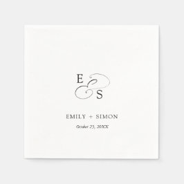 Minimal Chic Wedding Napkin Serviette