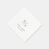 Minimal Chic Wedding Napkin Serviette (Ecke)