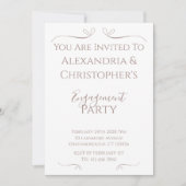 Minimal Chic Wedding Partner Einladung (Vorderseite)