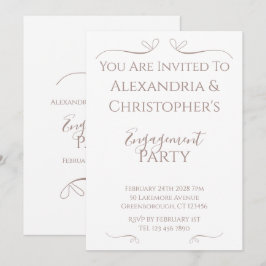 Minimal Chic Wedding Partner Einladung