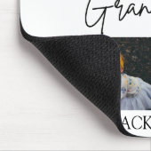 Minimal Chic White Best Großeltern Foto Mousepad (Ecke)