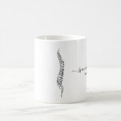 Minimal Chiropractor Spine Massage Therapist Kaffeetasse (Mittel)