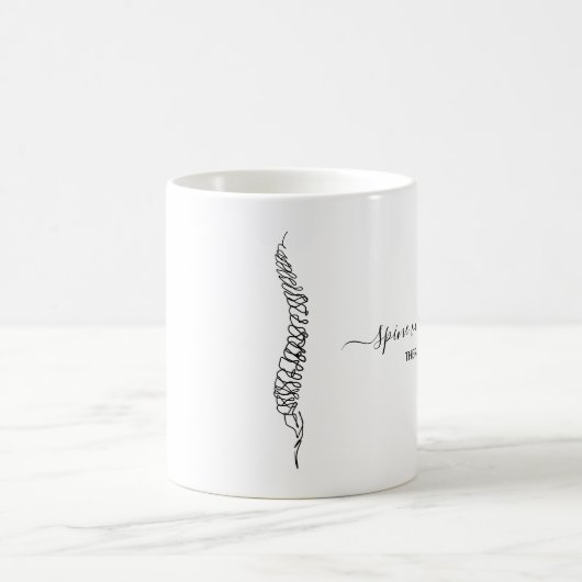 Minimal Chiropractor Spine Massage Therapist Kaffeetasse (Mittel)